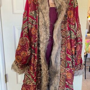 Festival Sequin Fur Coat